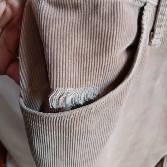 33x28 Fit Vtg 80's Rustler Mens Corduroy Western Bootcut Jeans USA Tan Cowboy - Picture 5 of 6